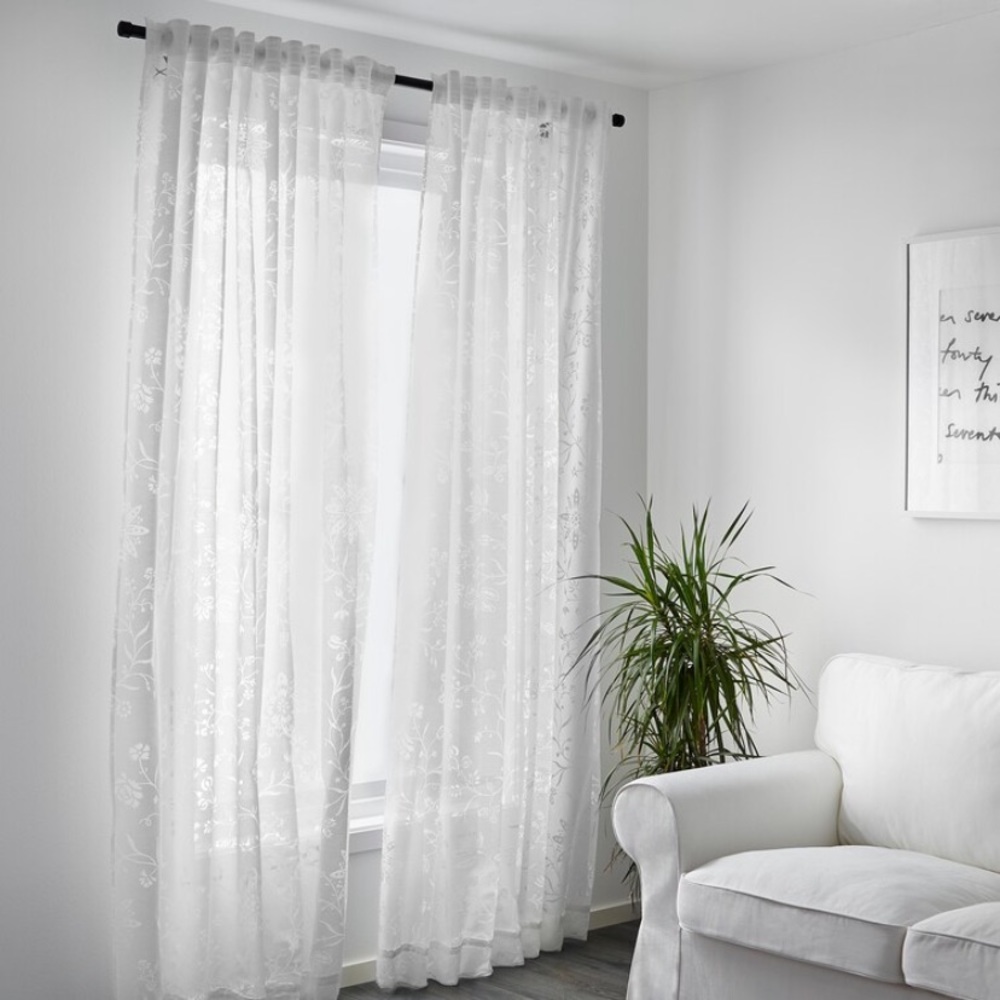 NWT 🎈IKEA White Sheer Curtains